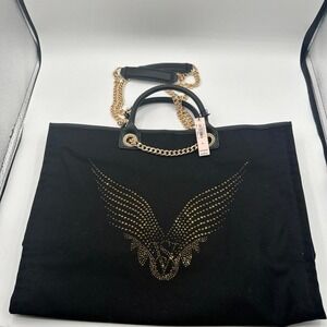 VICTORIA SECRET FASHION SHOW 2025 BACKSTAGE DOUBLE HANDLE TOTE ANGEL WINGS NWT